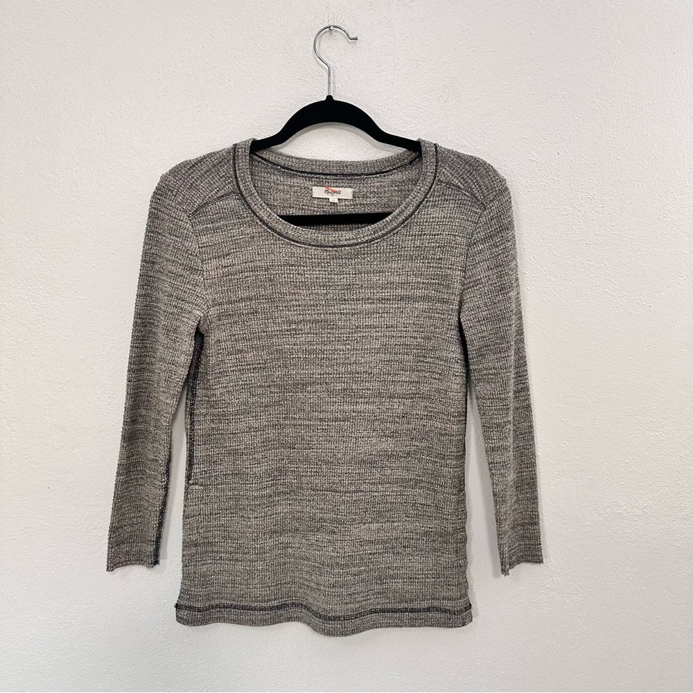Madewell Crewneck Thermal Top Size Small